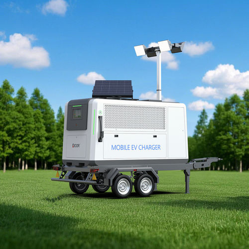Mobiele vuurtoren met energieopslag en oplaadfunctie (PV-versie) voor buitenactiviteiten