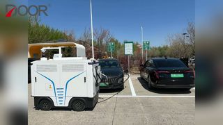 Door Mobile Charging Robot heeft officieel de snelwegservicegebieden van de provincie Jilin betreden.