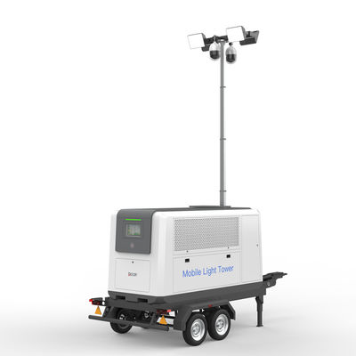 100000LM 1KW Mobiele lichttoren Bewaking Mobiele lichtmast Met oplader